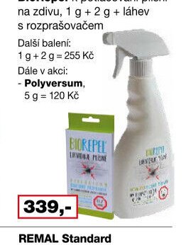 BioRepel k potlačování plísní na zdivu