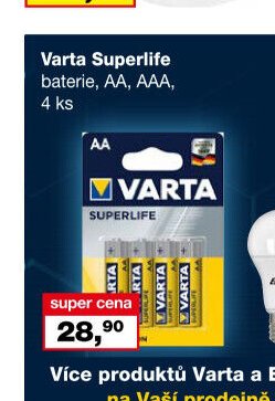 Varta Superlife baterie