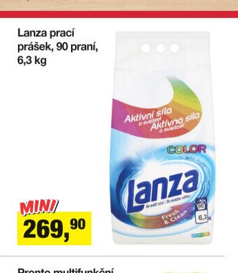 Lanza prací prášek, 90 praní, 6,3 kg