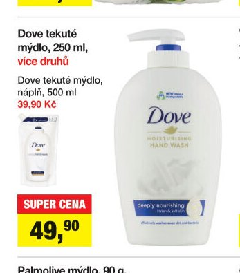 Dove tekuté mýdlo, 250 ml