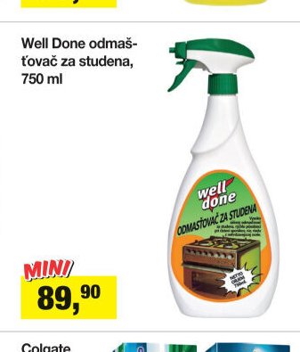 Well Done odmašťovač za studena, 750 ml