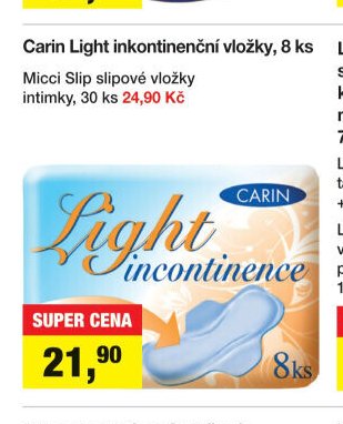 Carin Light inkontinenční vložky 8 ks