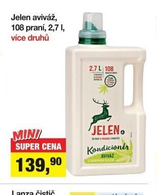 Jelen aviváž, 108 praní, 2,7 l, více druhů