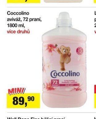 Coccolino aviváž, 72 praní, 1800 ml, více druhů