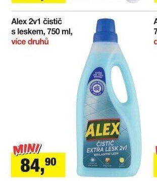 Alex 2v1 čistič s leskem, 750 ml, více druhů