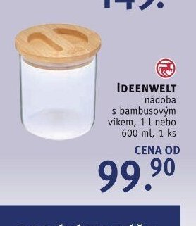 IDEENWELT nádoba s bambusovým víkem