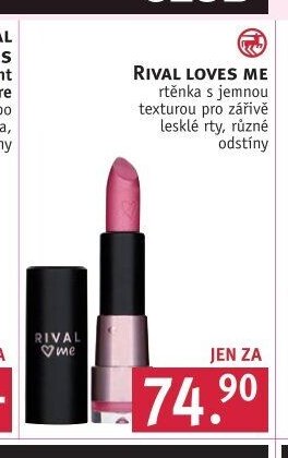 RIVAL LOVES ME rtěnka s jemnou texturou
