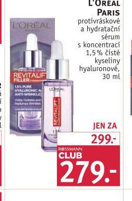 L'Oréal Paris sérum s kyselinou hyaluronovou