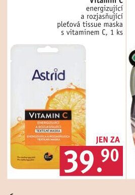 Astrid Vitamin C pleťová maska