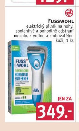 FUSSWOHL elektrický pilník na nohy
