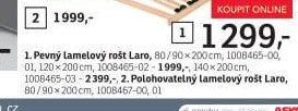 Pevný lamelový rošt Laro