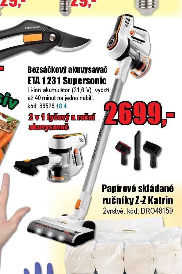 Bez sáčkový akuvysavač ETA 1231 Supersonic - EVA.cz aktualniletaky.eu