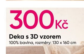 Deka s 3D vzorem - PEPCO aktualniletaky.eu
