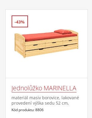 Jednolůžko MARINELLA