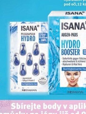 ISANA HYDRO hydratační polštářky pod oči, 12 ks