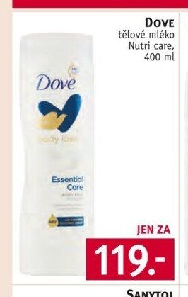 Dove tělové mléko Nutri care