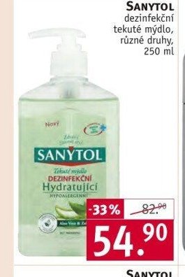 Sanytol dezinfekční tekuté mýdlo