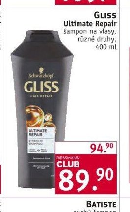 GLISS Ultimate Repair šampon na vlasy