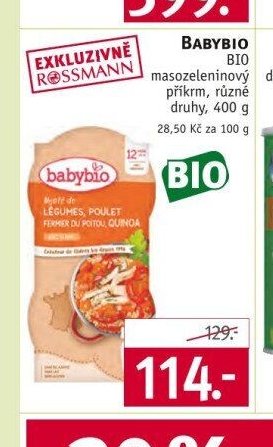 Babybio BIO masozeleninový příkrm
