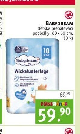 BABYDREAM dětské přebalovací podložky