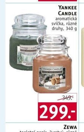 YANKEE CANDLE aromatická svíčka, různé druhy, 340 g