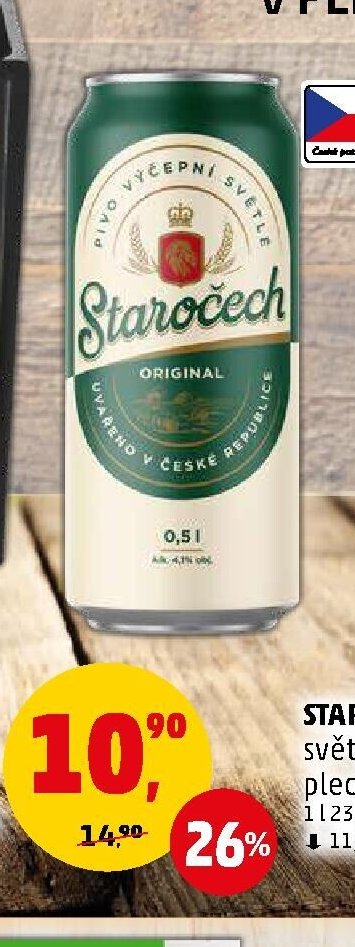 STAROČECH ORIGINAL světlé výčepní 0,5 l - Penny Market aktualniletaky.eu