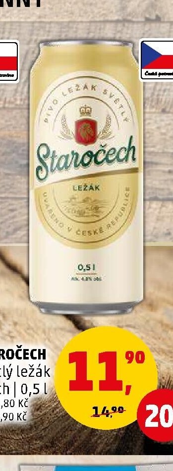 STAROČECH světlý ležák plech 0,5 l - Penny Market aktualniletaky.eu