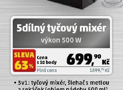 5dílný tyčový mixér - Penny Market aktualniletaky.eu