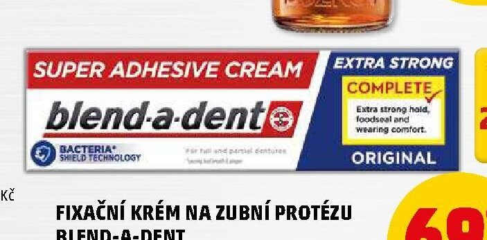 Fixační krém na zubní protézu Blend-a-dent - Penny Market aktualniletaky.eu