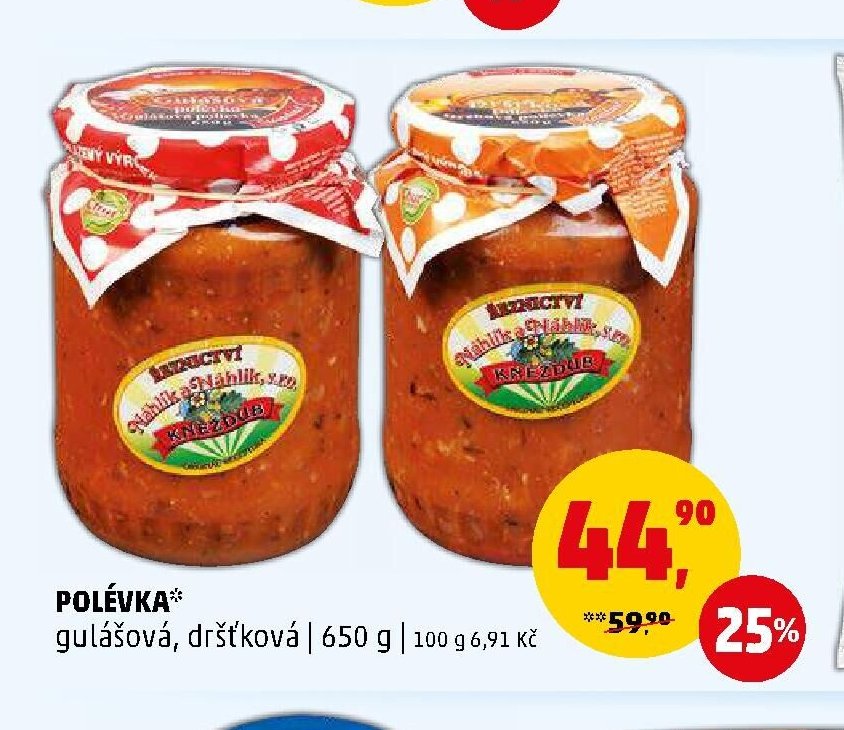 Polévka* gulášová, dršťková 650 g - Penny Market aktualniletaky.eu