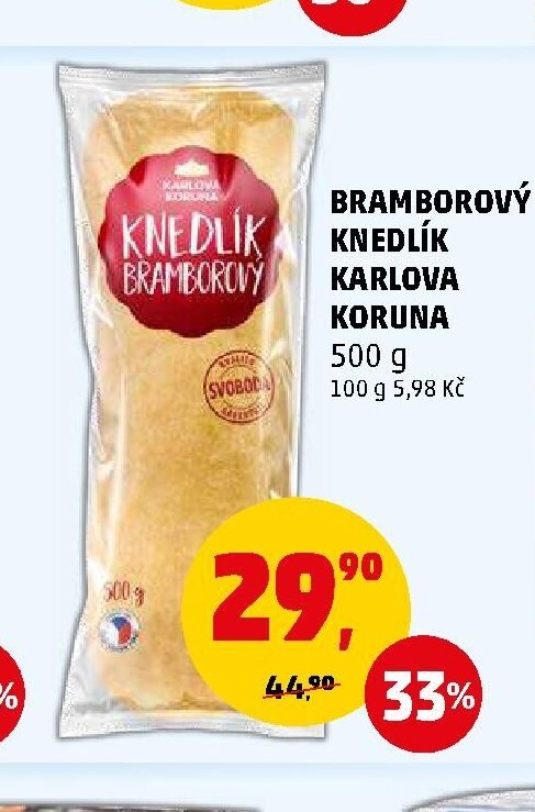 Bramborový knedlík Karlova Koruna 500 g - Penny Market aktualniletaky.eu