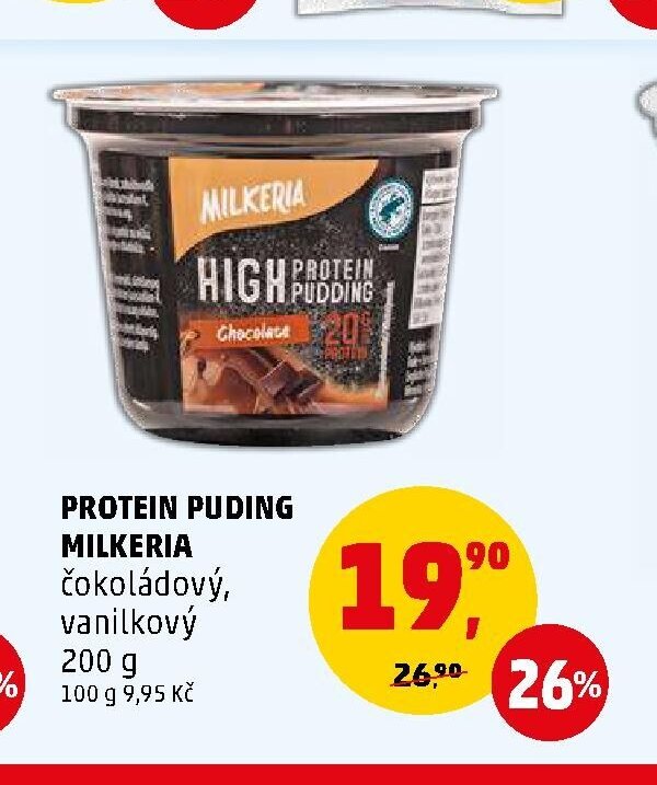 Protein puding Milkeria čokoládový, vanilkový 200 g - Penny Market aktualniletaky.eu