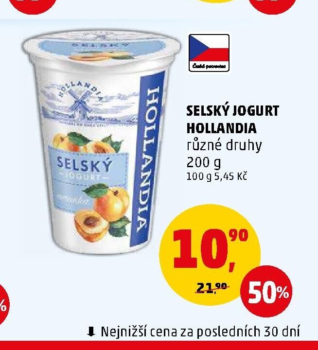 Selský jogurt Hollandia různé druhy 200 g - Penny Market aktualniletaky.eu