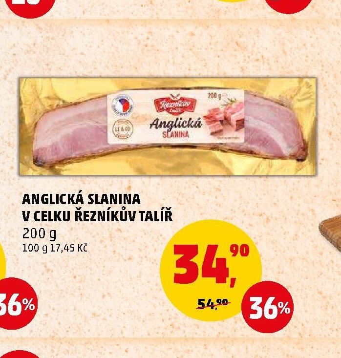 Anglická slanina v celku Řezníkův talíř - Penny Market aktualniletaky.eu