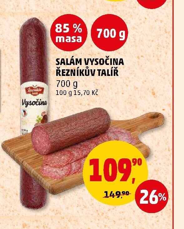Salám Vysočina Řezníkův talíř - Penny Market aktualniletaky.eu