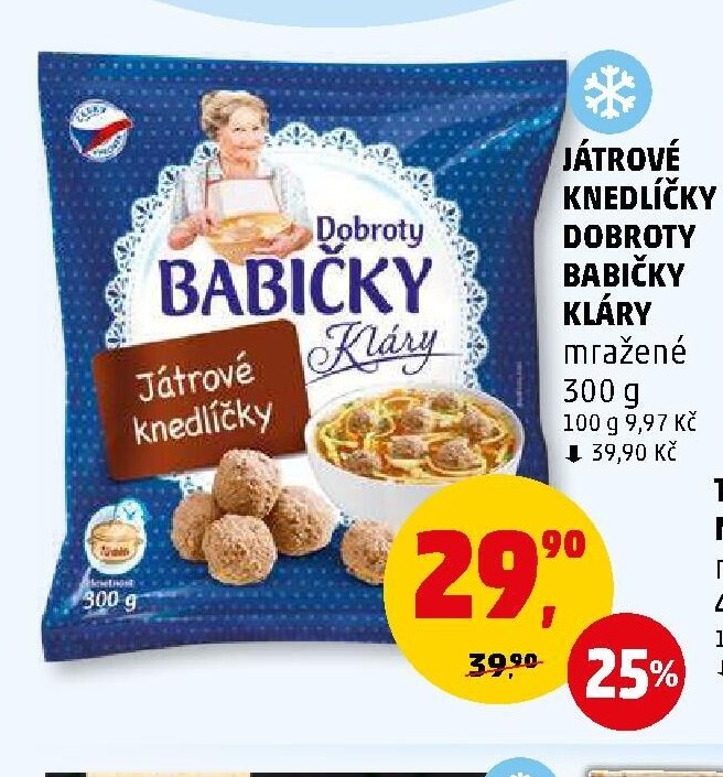 Játrové knedlíčky Dobroty Babičky Kláry - Penny Market aktualniletaky.eu