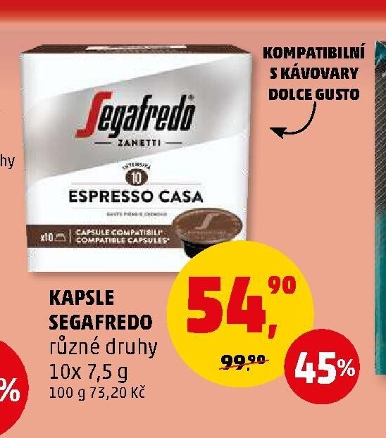 KAPSLE SEGAFREDO různé druhy - Penny Market aktualniletaky.eu