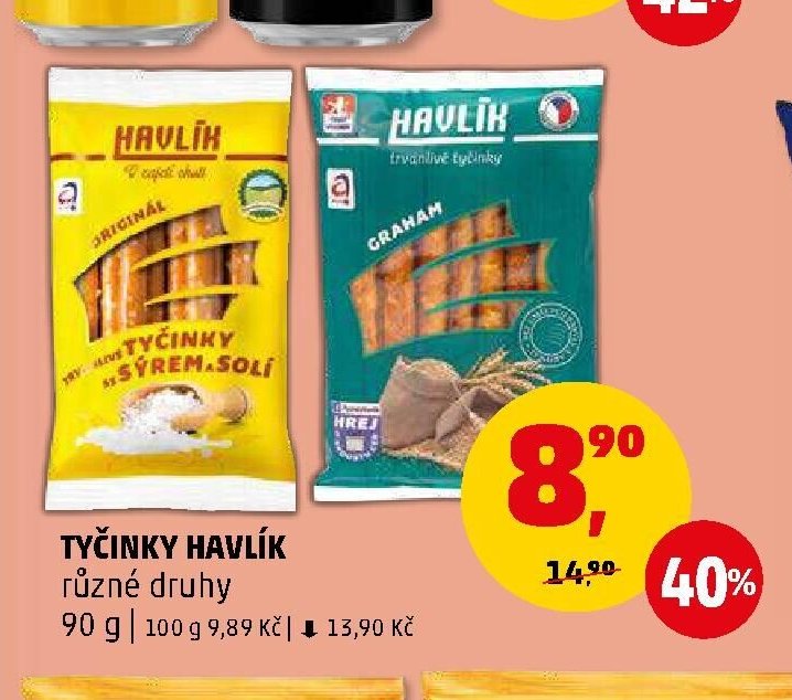 TYČINKY HAVLÍK různé druhy - Penny Market aktualniletaky.eu