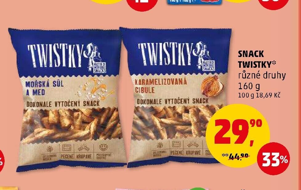 SNACK TWISTKY různé druhy - Penny Market aktualniletaky.eu