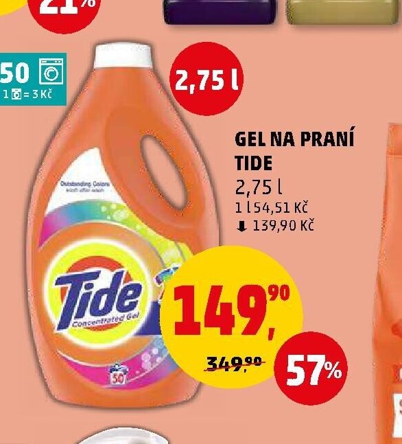 Gel na praní Tide - Penny Market aktualniletaky.eu