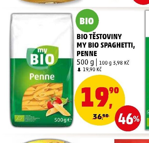 BIO TĚSTOVINY MY BIO SPAGHETTI, PENNE 500 g - Penny Market aktualniletaky.eu