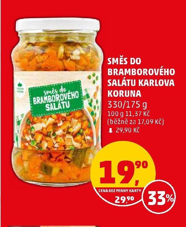 SMĚS DO BRAMBOROVÉHO SALÁTU KARLOVA KORUNA 330/175 g - Penny Market aktualniletaky.eu