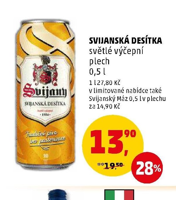Svijanská desítka světlé výčepní plech 0,5 l - Penny Market aktualniletaky.eu