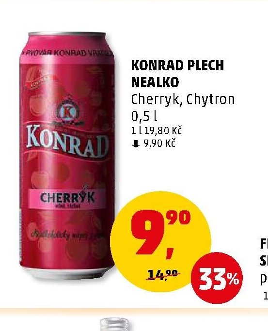 Konrad plech nealko Cherryk, Chytron 0,5 l - Penny Market aktualniletaky.eu