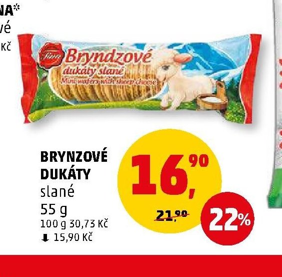 Brynzové dukáty slané 55 g - Penny Market aktualniletaky.eu
