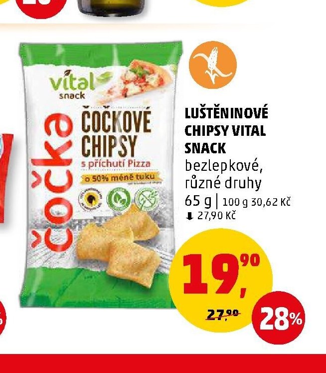 Luštěninové chipsy Vital Snack 65 g - Penny Market aktualniletaky.eu