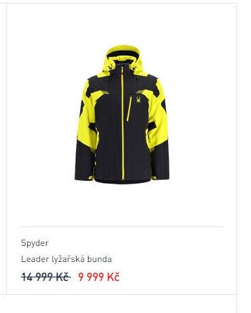 Spyder Leader lyžařská bunda
