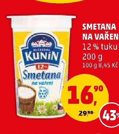 Smetana na vaření Kunín - Penny Market aktualniletaky.eu