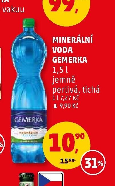 Minerální voda Gemerka - Penny Market aktualniletaky.eu