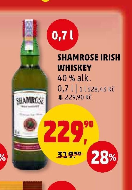 Shamrose Irish Whiskey 0,7 l - Penny Market aktualniletaky.eu